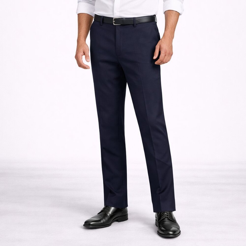 Perry Ellis Men’s Dark Navy Slim Fit Dress Pants - Size 38 x 30 - NWT $79.50